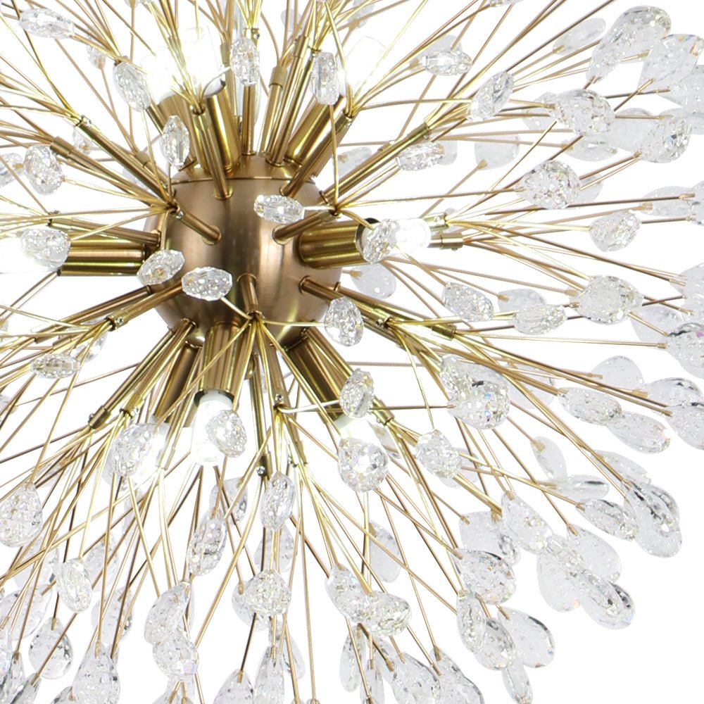 Luxury Bloom Dandelion Crystal Firework Chandelier