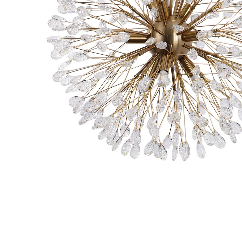 Luxury Bloom Dandelion Crystal Firework Chandelier
