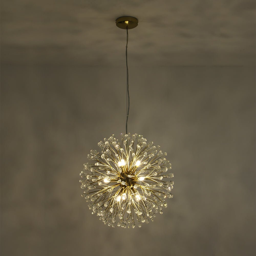 Luxury Bloom Dandelion Crystal Firework Chandelier