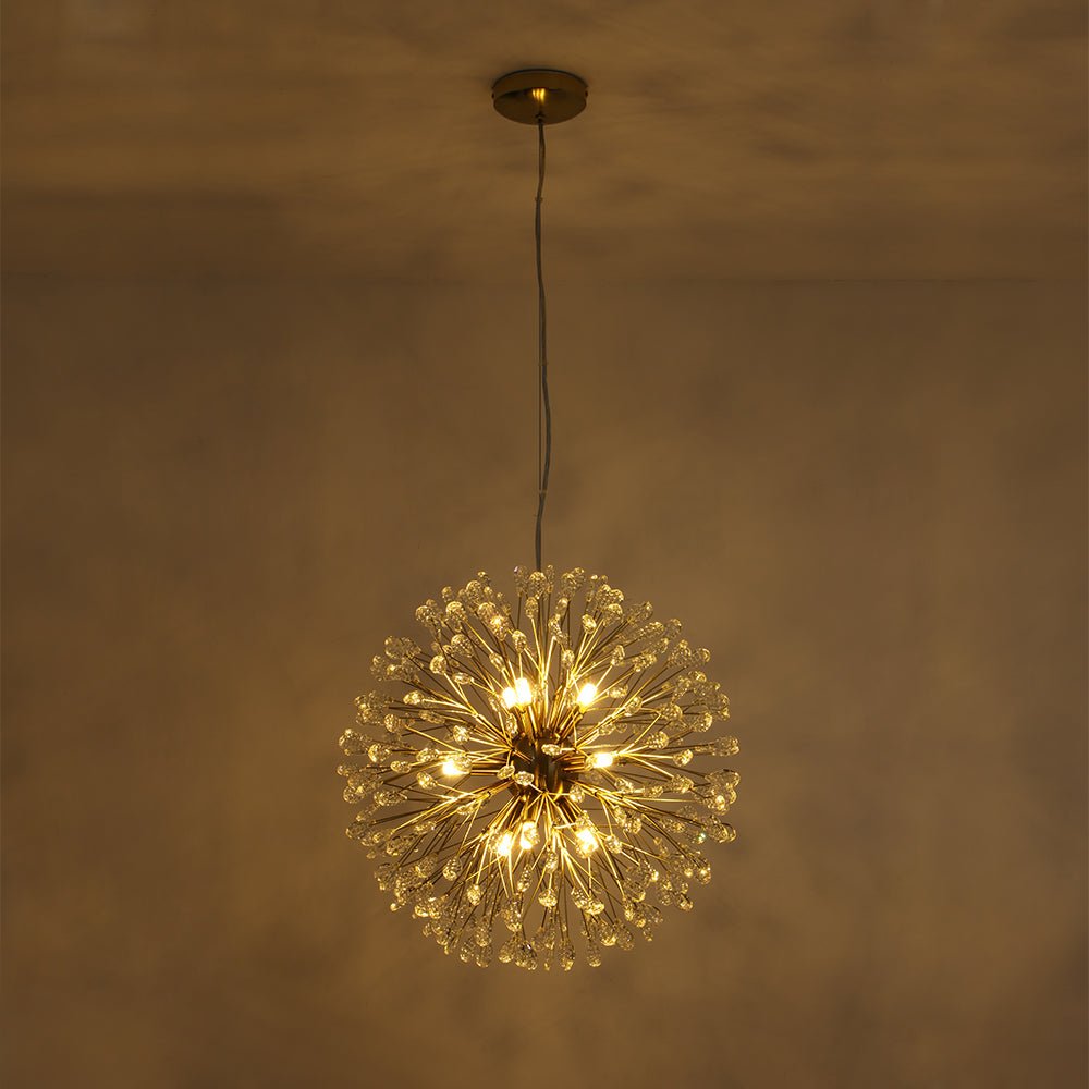 Luxury Bloom Dandelion Crystal Firework Chandelier