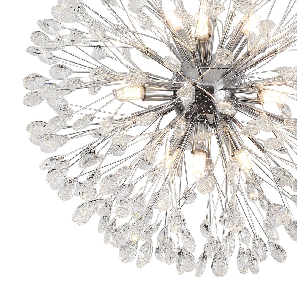 Luxury Bloom Dandelion Crystal Firework Chandelier
