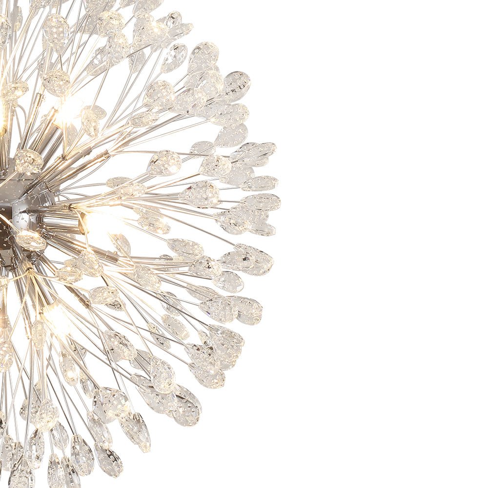 Luxury Bloom Dandelion Crystal Firework Chandelier