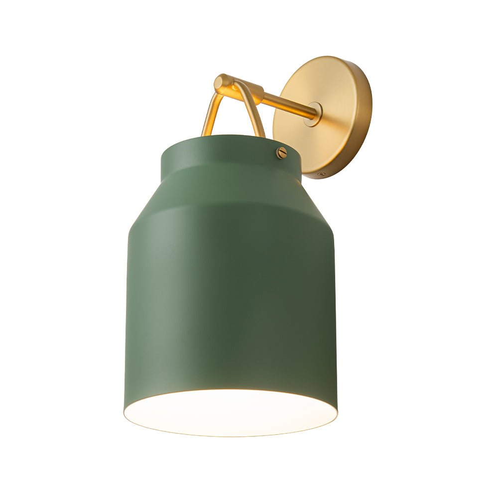 Mid-Century 1-Light Hanging Jar Shade Wall Sconce