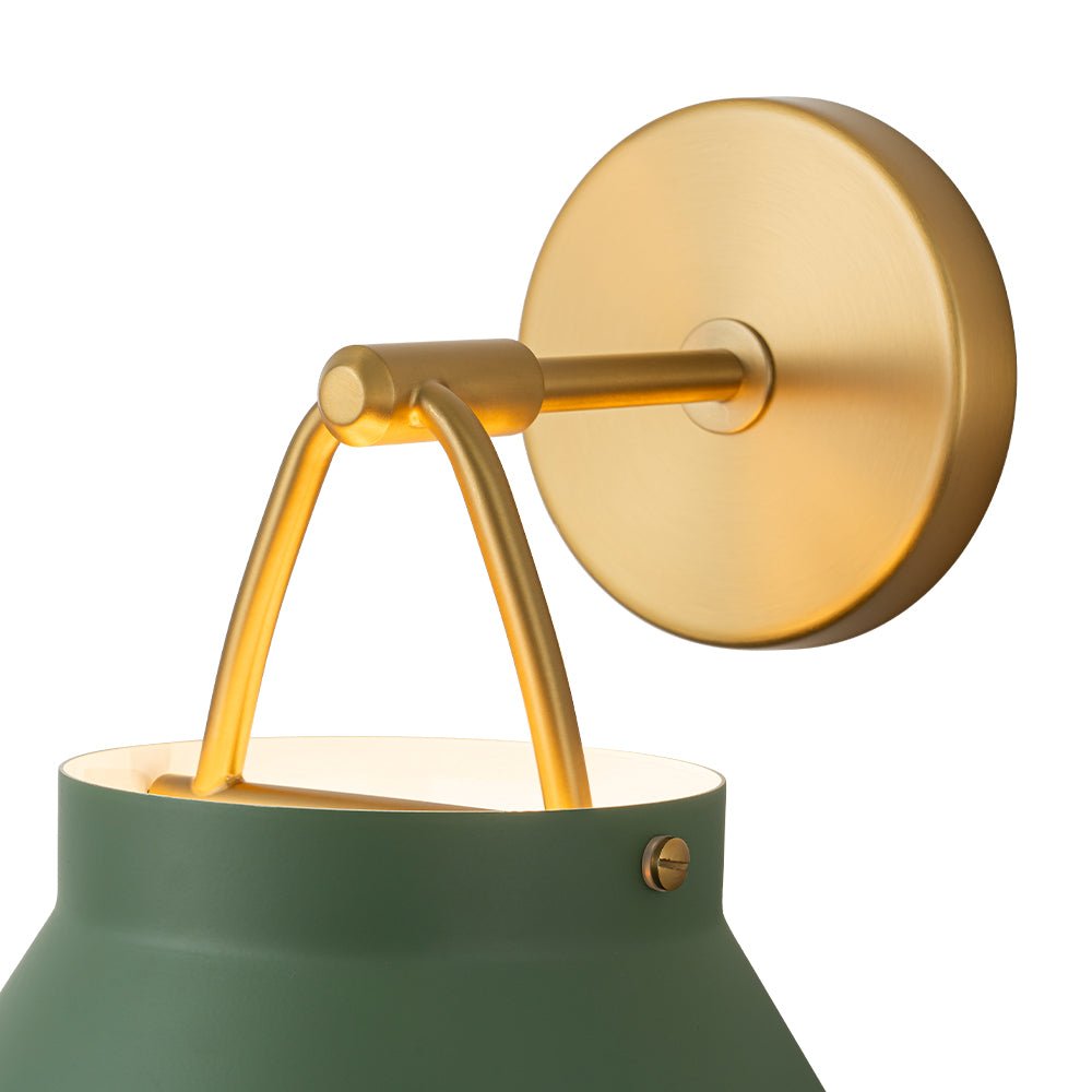 Mid-Century 1-Light Hanging Jar Shade Wall Sconce