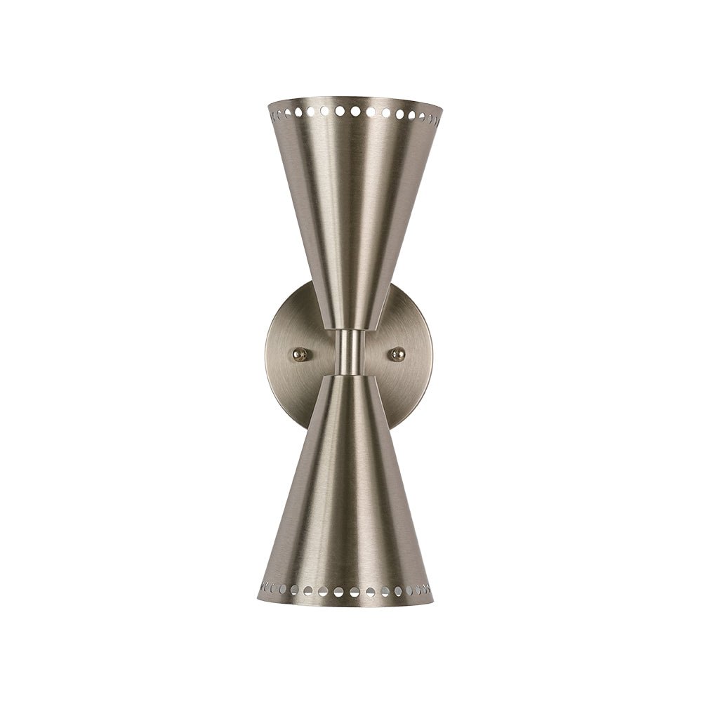 Mid-Century Modern 2-Light Up Down Cone Wall Sconce
