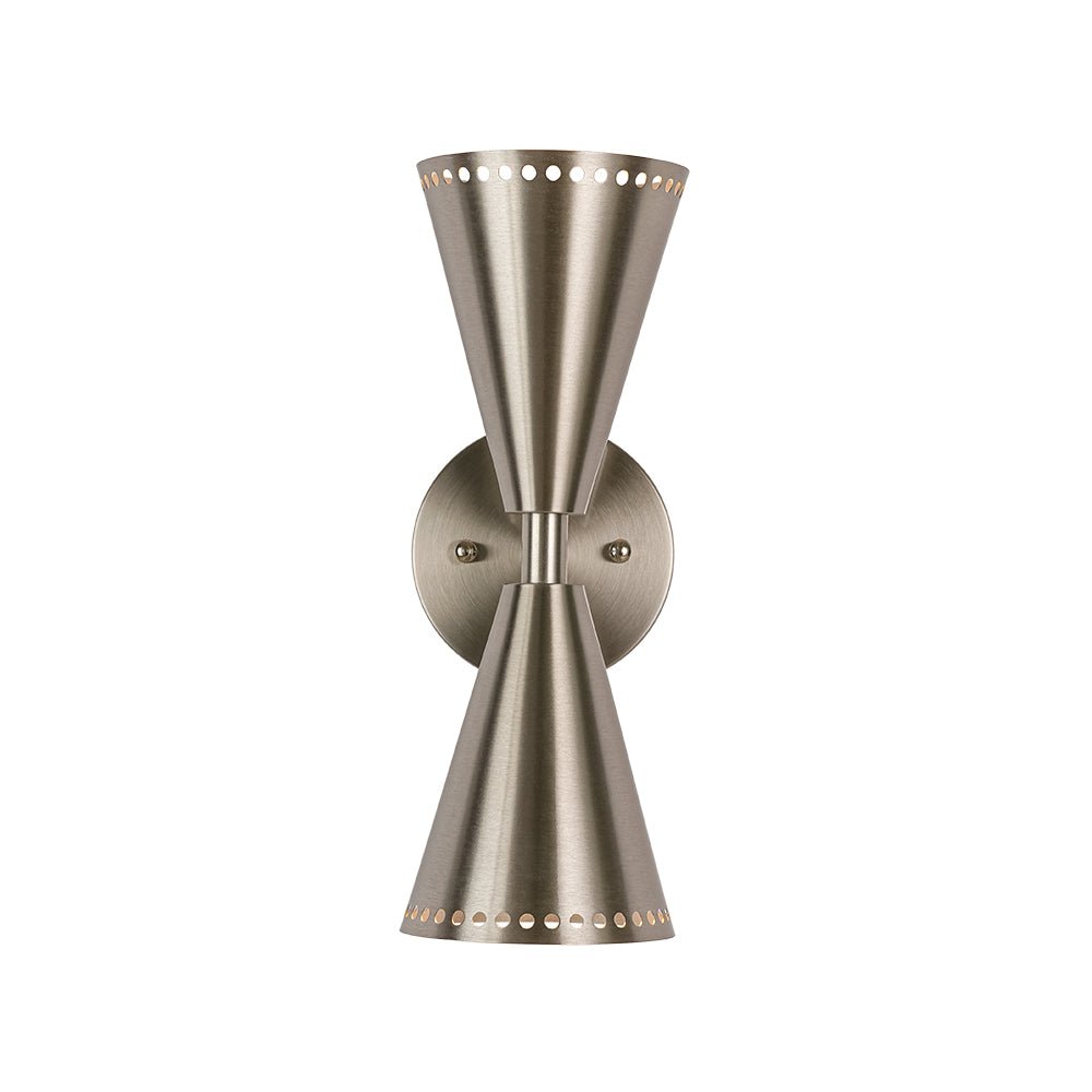 Mid-Century Modern 2-Light Up Down Cone Wall Sconce