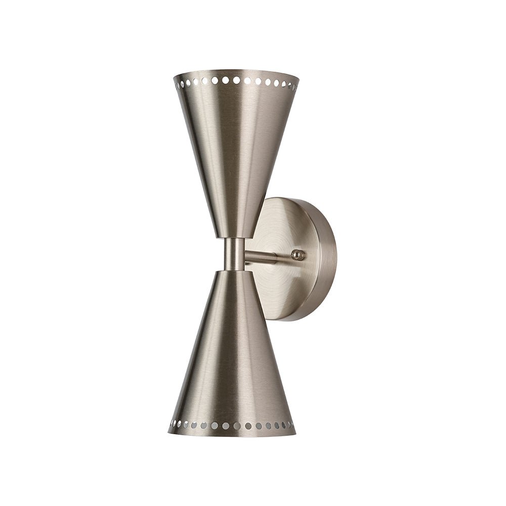 Mid-Century Modern 2-Light Up Down Cone Wall Sconce