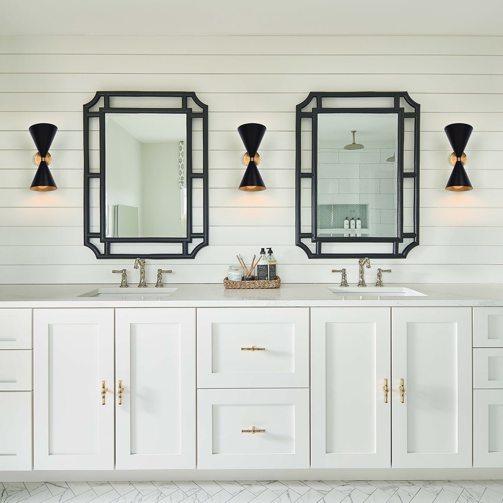 Mid-Century Modern Black Wall Sconce