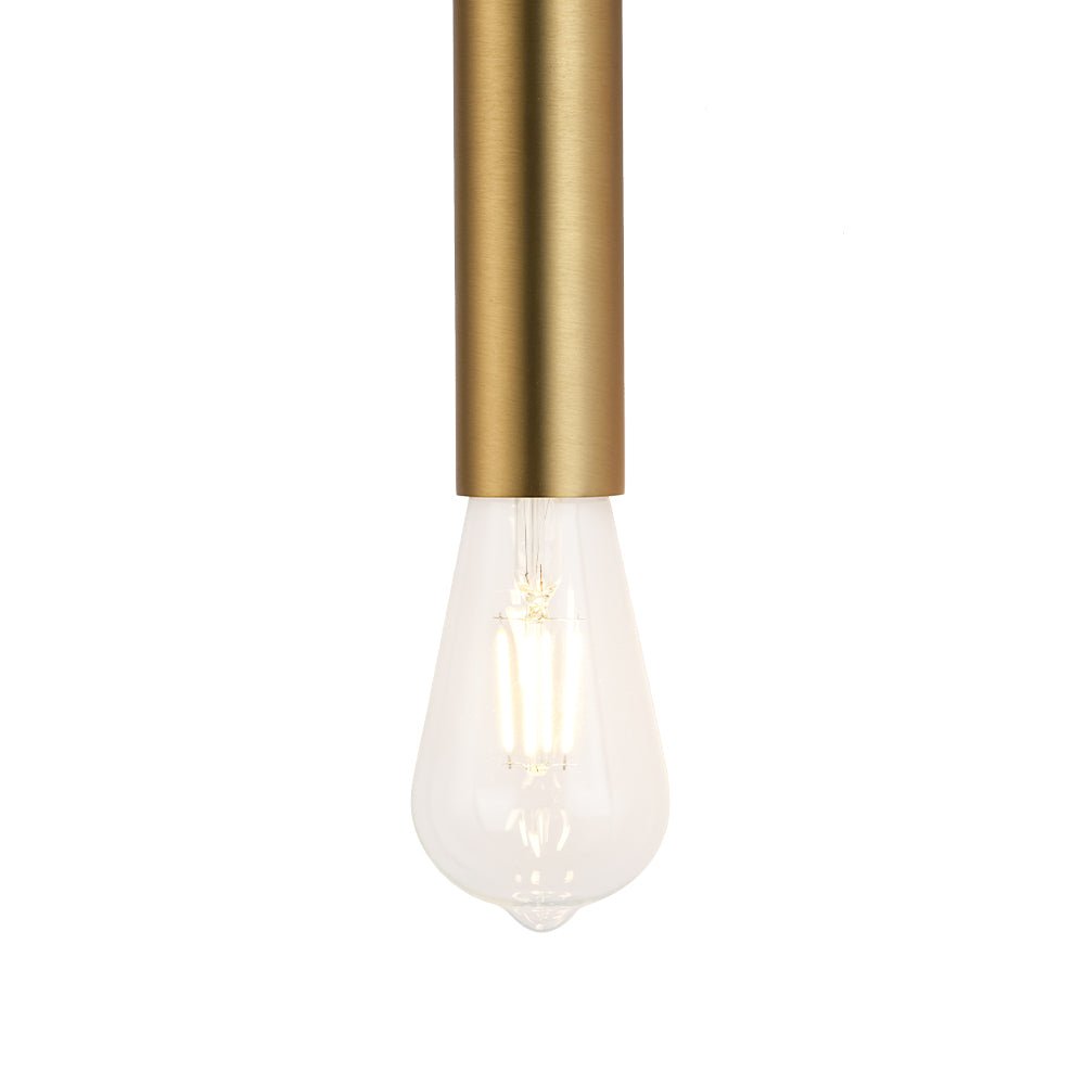 Minimalist 2-Light Linear Tube Vanity Wall Sconce