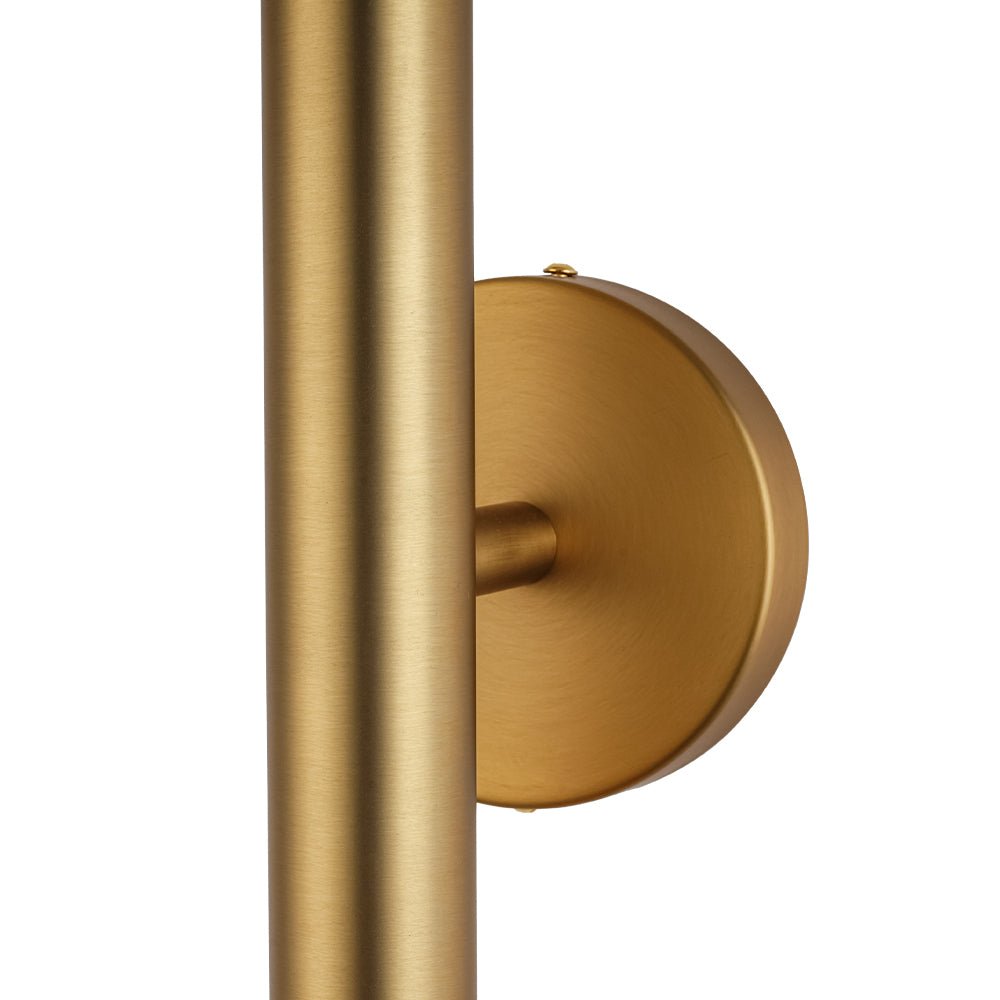 Minimalist 2-Light Linear Tube Vanity Wall Sconce
