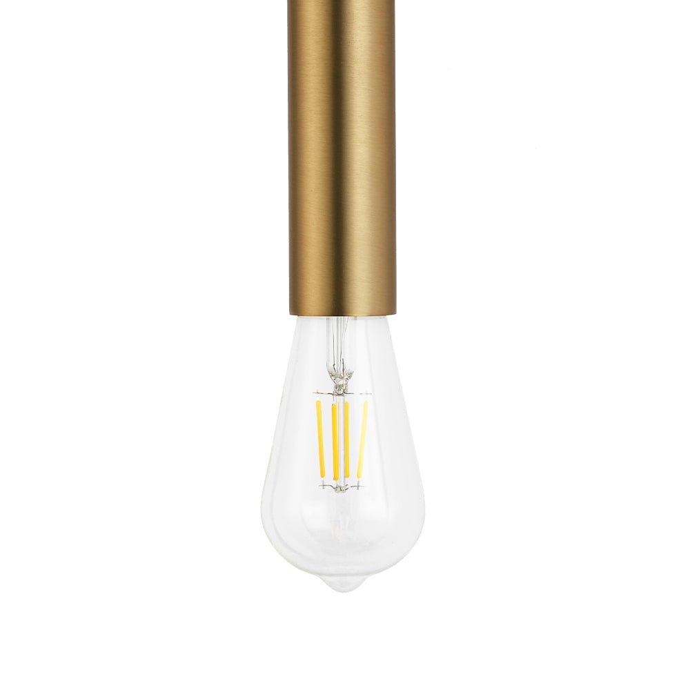 Minimalist 2-Light Linear Tube Vanity Wall Sconce