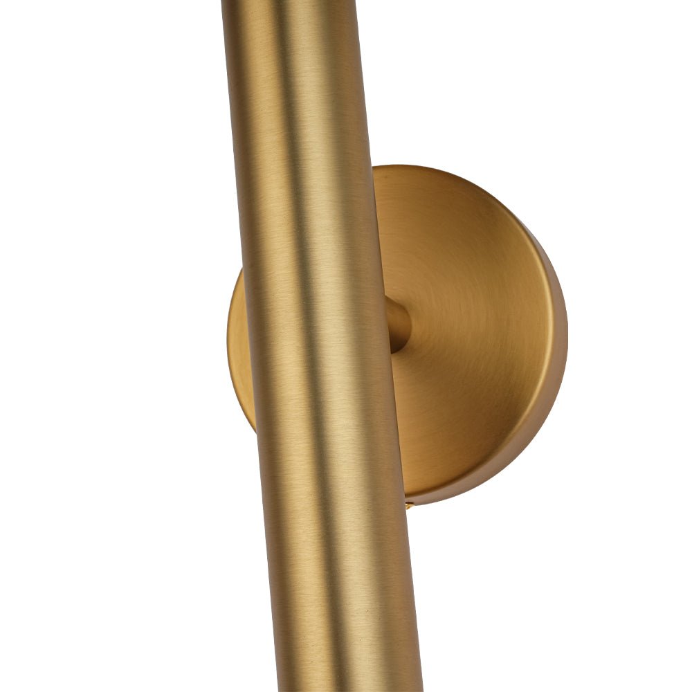 Minimalist 2-Light Linear Tube Vanity Wall Sconce