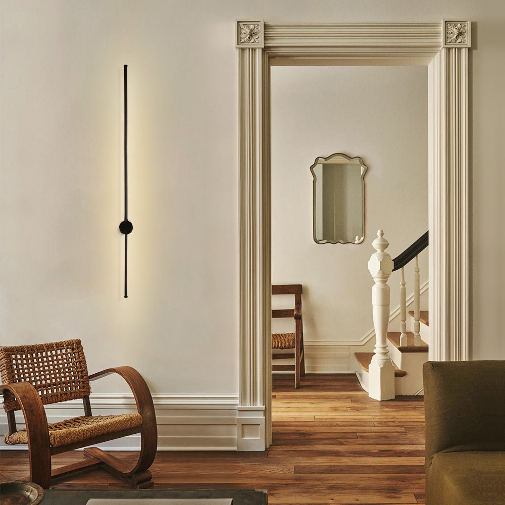 Minimalist LED Black Linear Wall Light