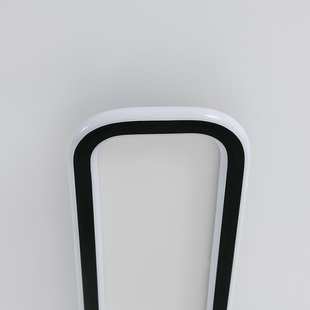 Minimalist Streamlined Rectangular Warm LED Ceiling Light