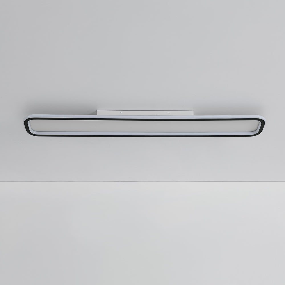 Minimalist Streamlined Rectangular Warm LED Ceiling Light