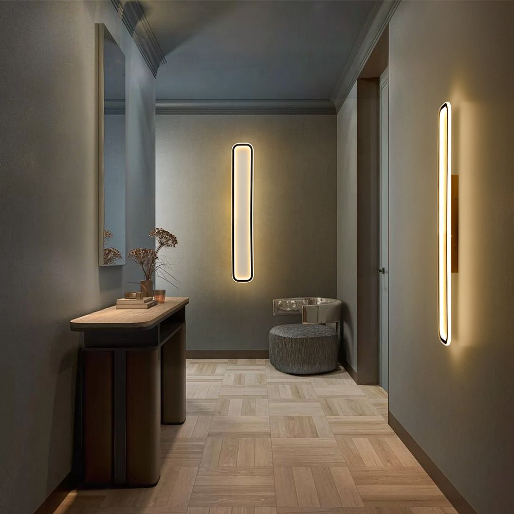 Minimalist Streamlined Rectangular Warm LED Ceiling Light