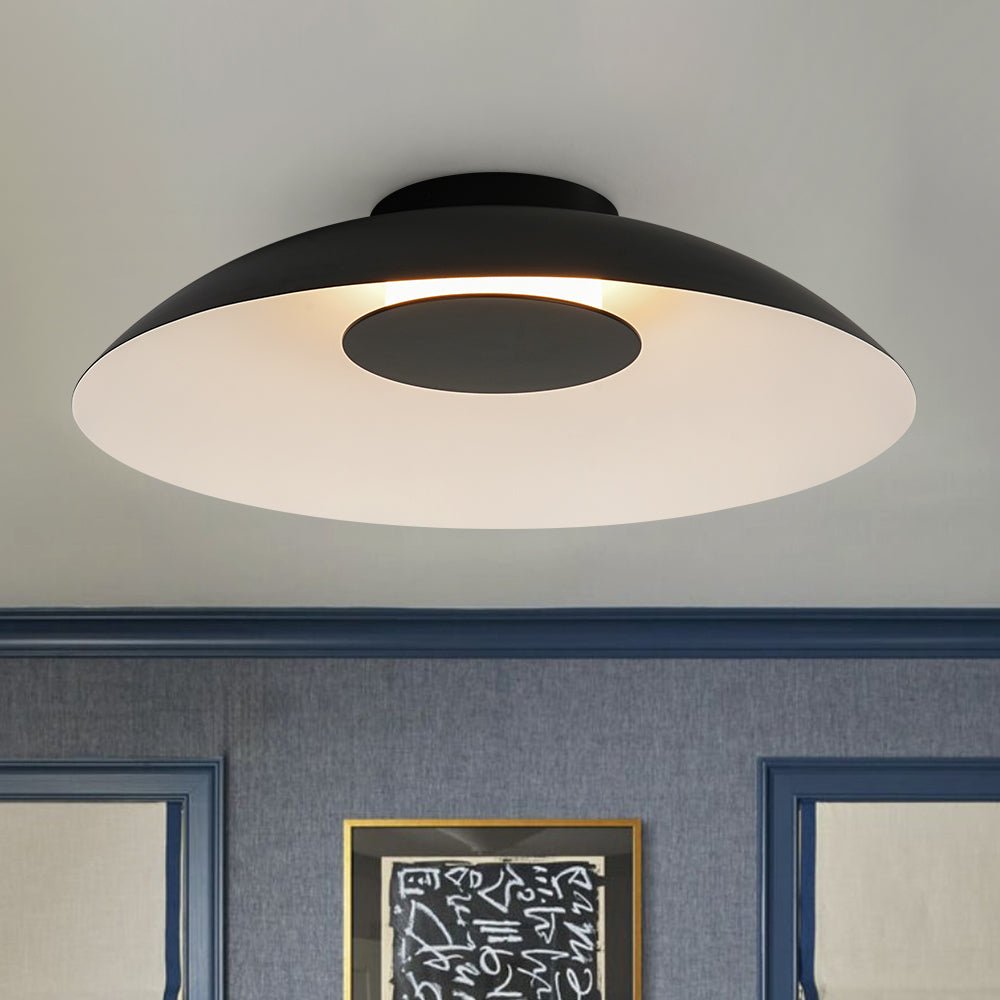 Minimalist Wide Flat Dome Dimmable LED Ceiling Light