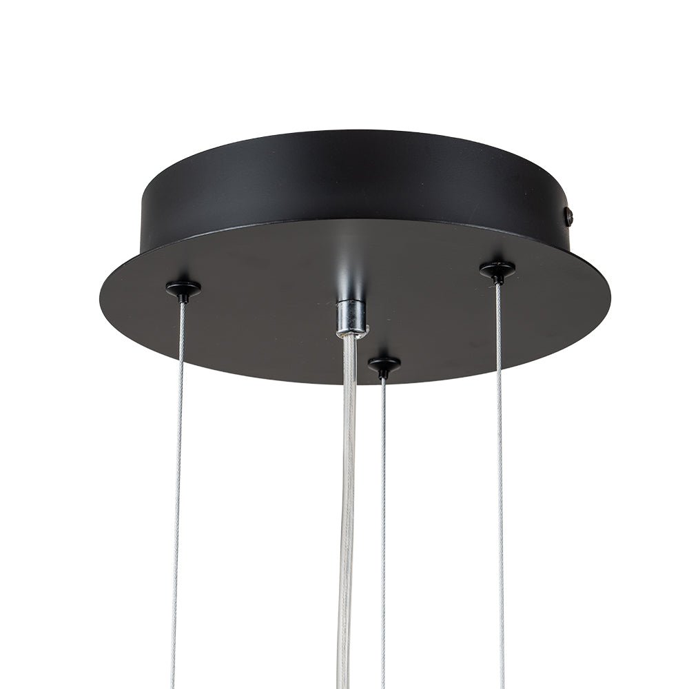 Minimalist Wide Flat Dome Dimmable LED Pendant Light