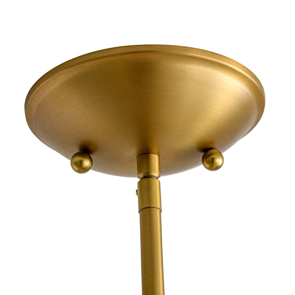 Modern 1-Light Round Donut Glass Semi Flush Mount