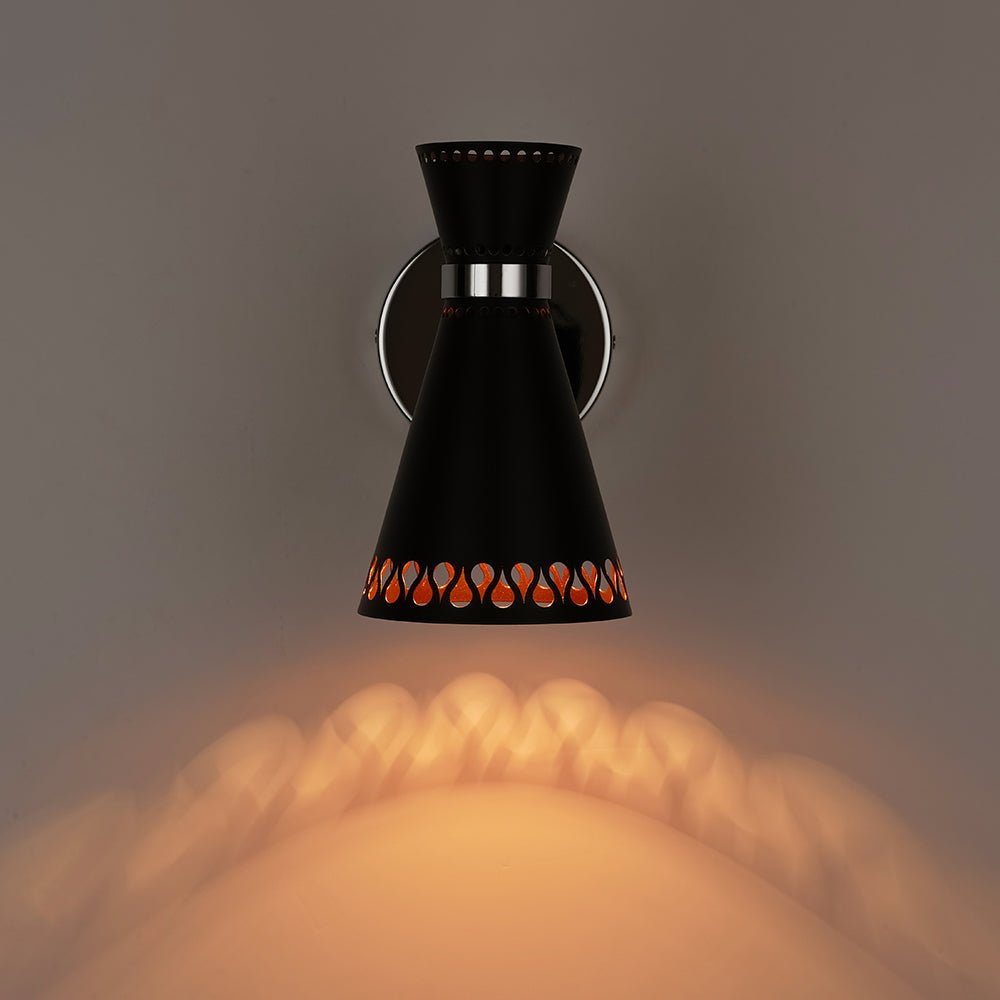 Modern 180-Degree Adjustable Conical 1-Light Wall Sconce