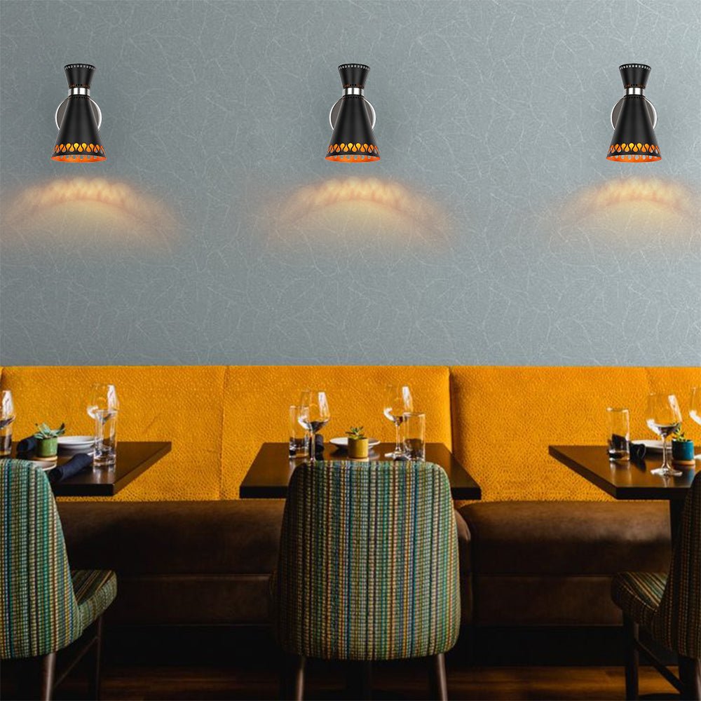Modern 180-Degree Adjustable Conical 1-Light Wall Sconce
