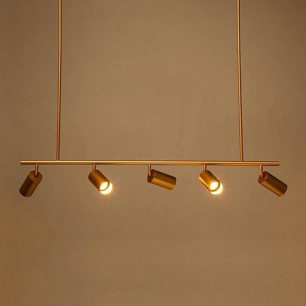 Modern 5-light Island Linear Track Light