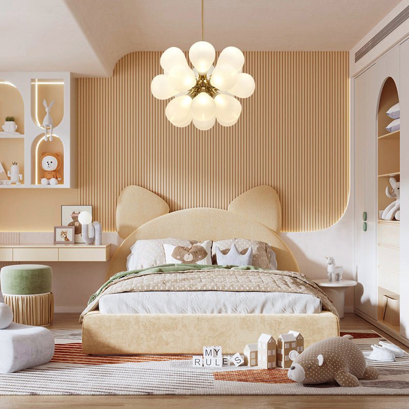 Modern Cluster Frosted Glass Bubble Chandelier