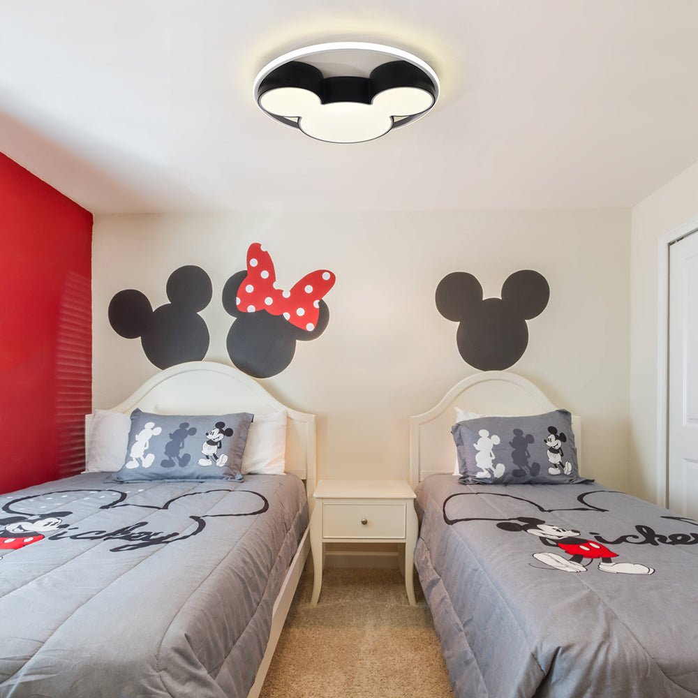 Dimmable Modern Mickey Design LED Flush Ceiling Light