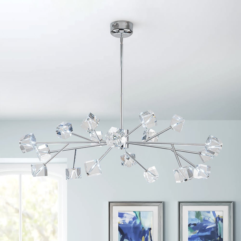 (OpenBox) Modern Mid-century Glam Branch Crystal Sputnik Chandelier