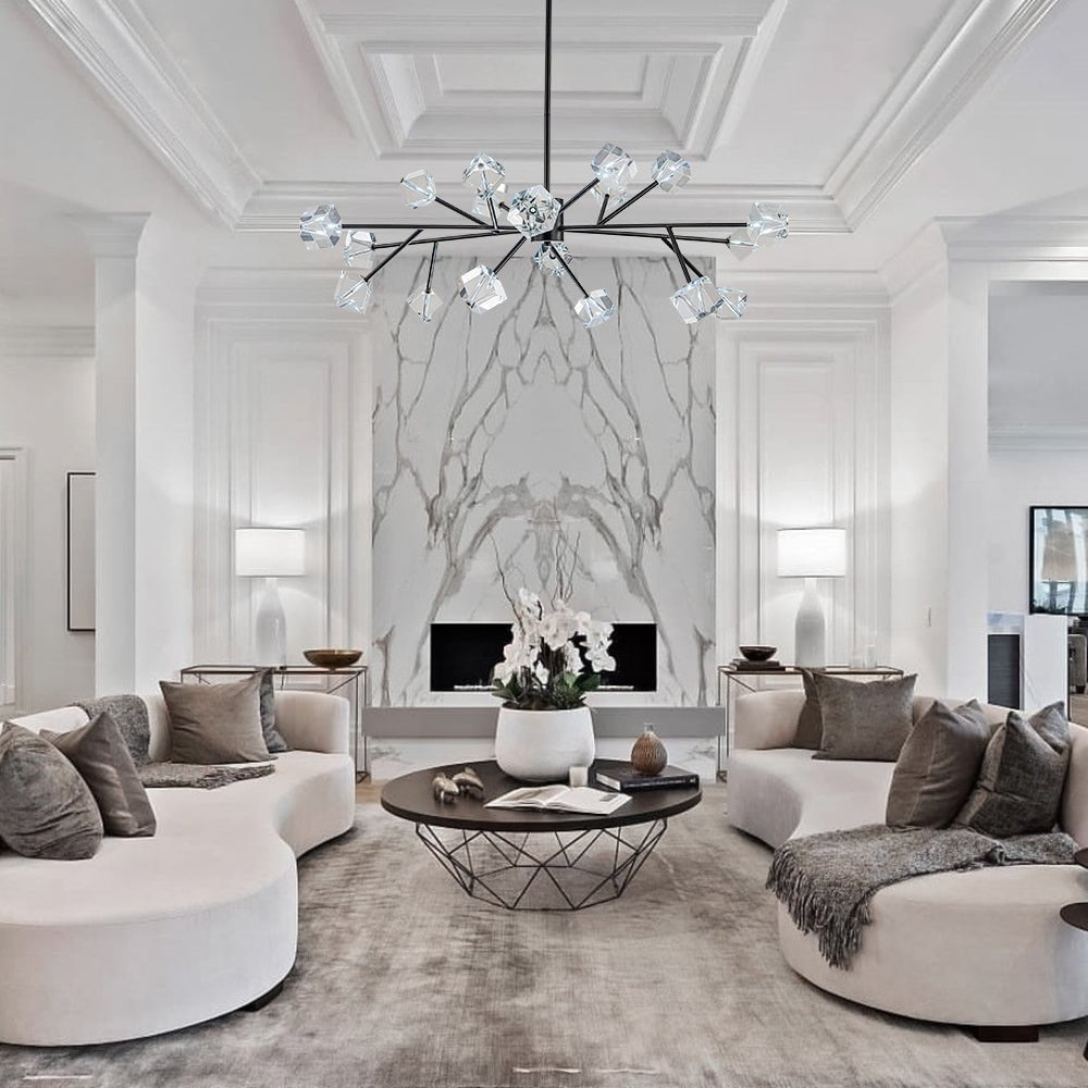 (OpenBox) Modern Mid-century Glam Branch Crystal Sputnik Chandelier