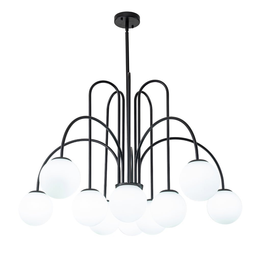 (OpenBox) 10-Light Frosted Glass Globe Bubble Chandelier