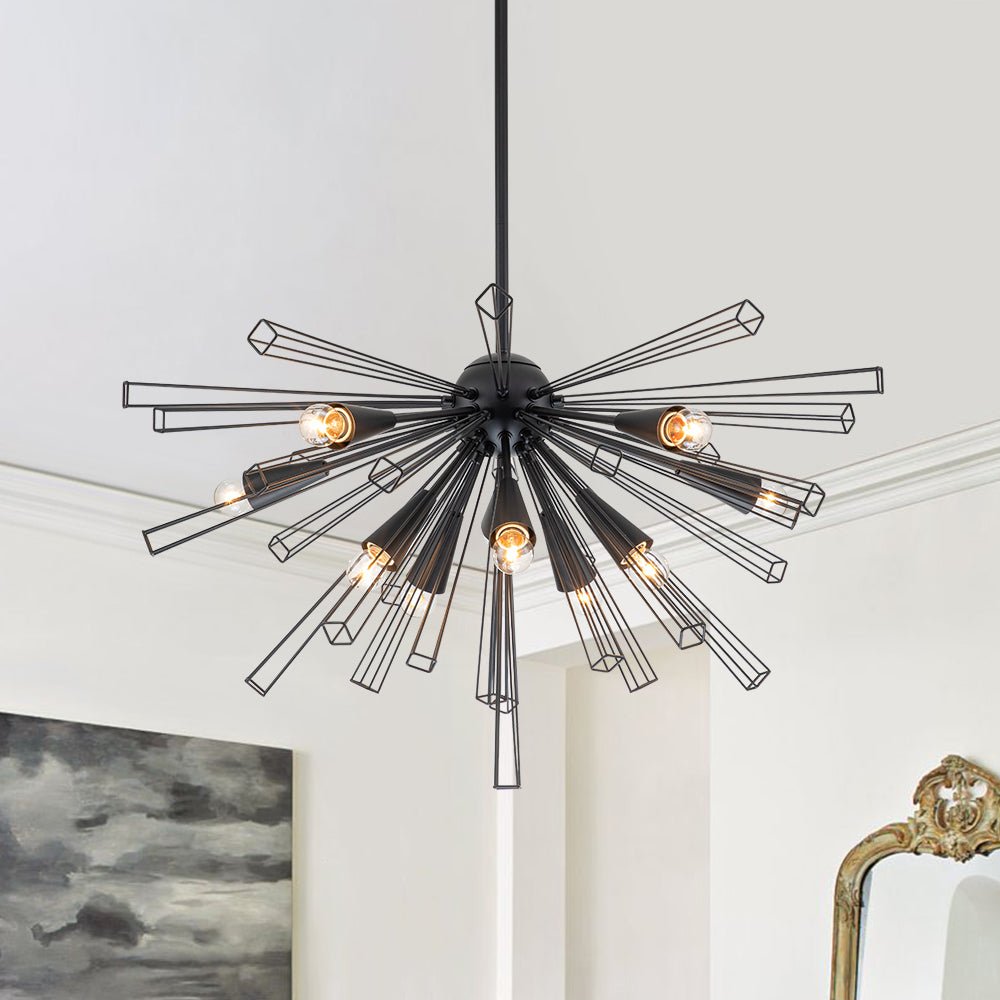 (OpenBox) 10-Light Geometric Sputnik Sunburst Chandelier