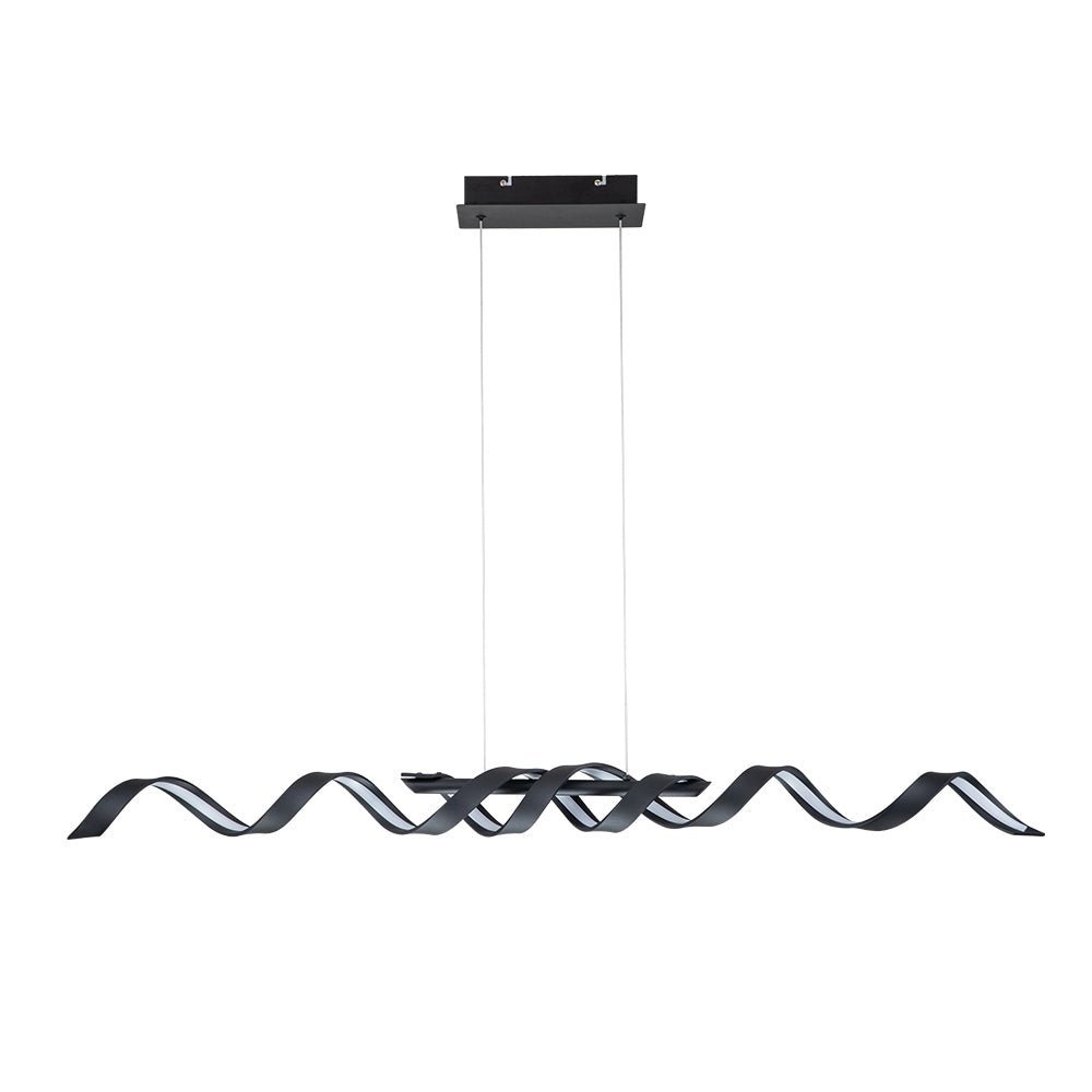 (OpenBox) Dimmable Wavy Linear LED Kitchen Island Pendant