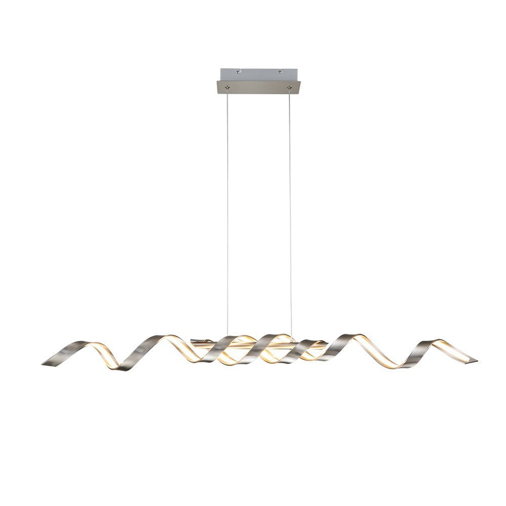 (OpenBox) Dimmable Wavy Linear LED Kitchen Island Pendant