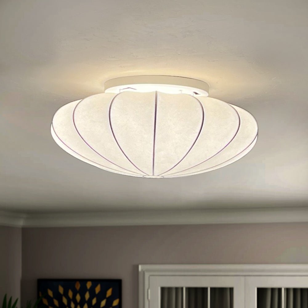 (OpenBox) Mid-Century Modern White Flush Mount Light
