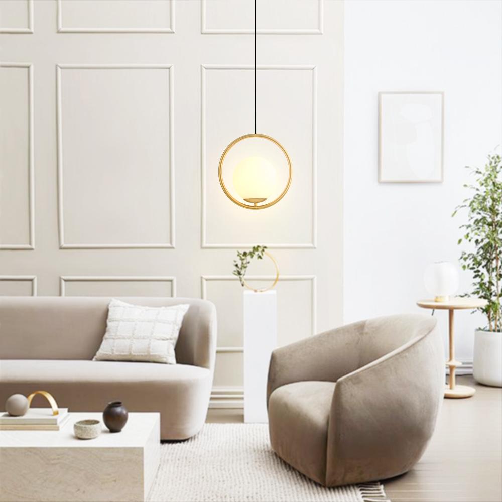 (OpenBox) Modern 1-ring Globe Pendant Light