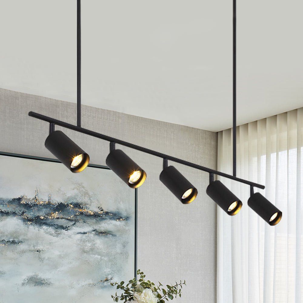 (OpenBox) Modern 5-Light Linear Semi Flush Track Light